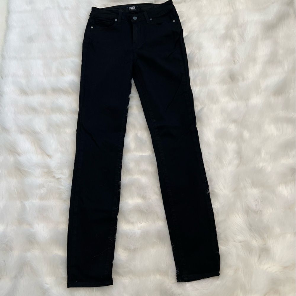 Paige Black Skinny Jeans (26)